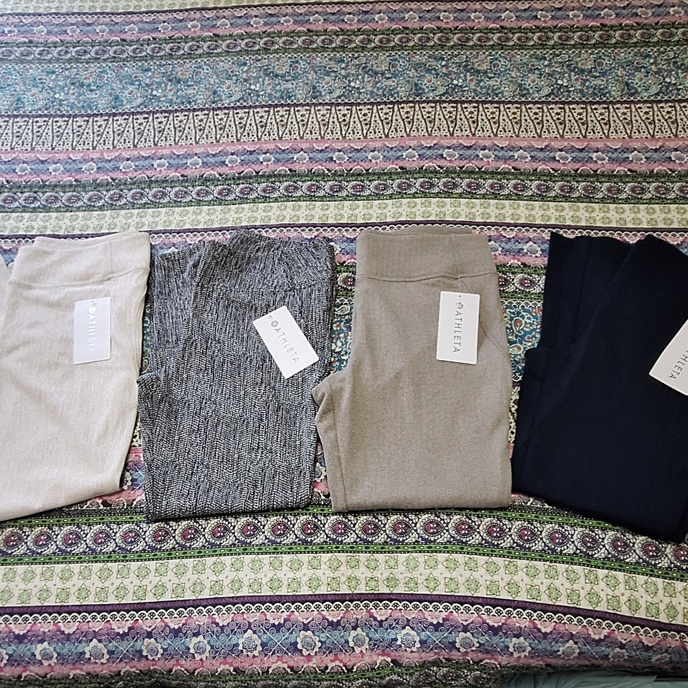 4 Pairs Athleta Delancey Skyline Leggings NWT Size Large